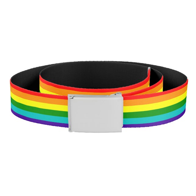 Rainbow LGBT gay flag Belt (Coil)