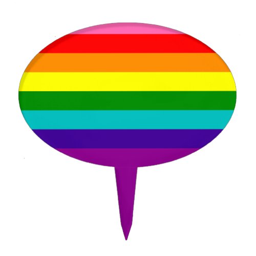 Rainbow LGBT gay flag Cake Pick