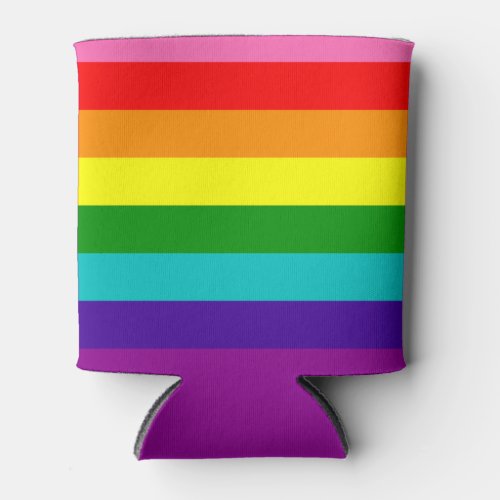 Rainbow LGBT gay flag  Can Cooler