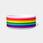 Rainbow LGBT gay flag Ceramic Pet Bowl<br><div class="desc">Rainbow LGBT gay flag Ceramic Pet Bowl</div>