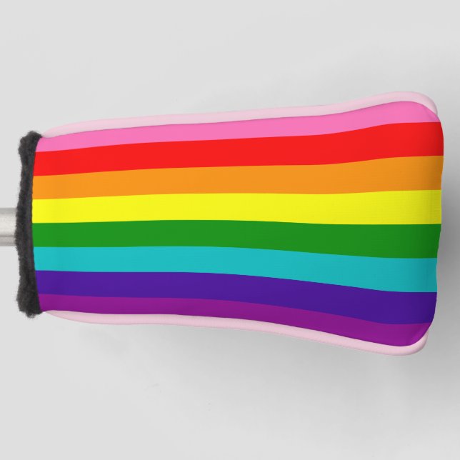 Rainbow LGBT gay flag Golf Head Cover (Front)