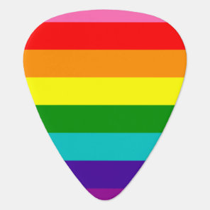 Rainbow LGBT gay flag Groverallman Guitar Pick