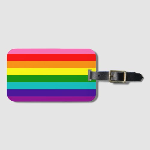Rainbow LGBT gay flag Luggage Tag