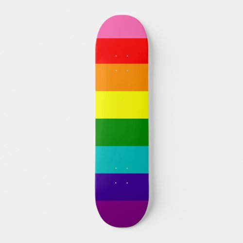 Rainbow LGBT gay flag skateboard