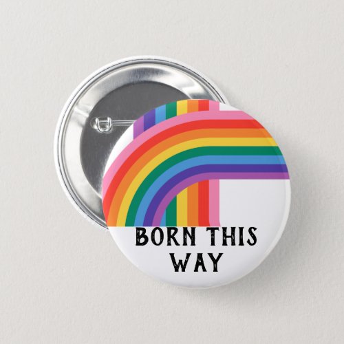 Rainbow LGBT Pride  Button