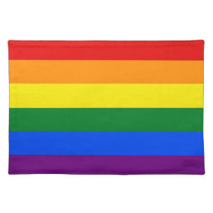 Rainbow LGBT Pride Flag on MoJo Placemat