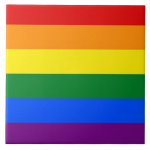 Rainbow LGBT Pride Flag Tile