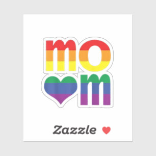 Rainbow LGBT Pride Month Mother's Day LGBT Sticker