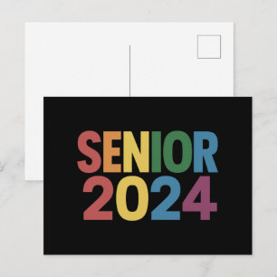 Rainbow LGBT Pride Senior 2024 Graduation Postcard