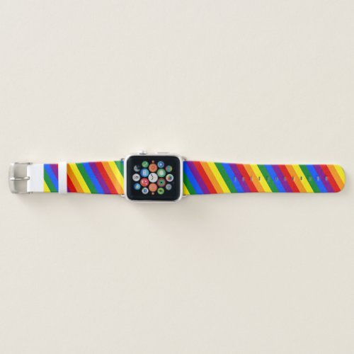 Rainbow LGBTQ American Pride Diversity Flag Apple Watch Band