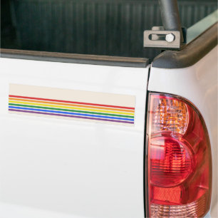 Rainbow LGBTQ Flag Bumper Sticker