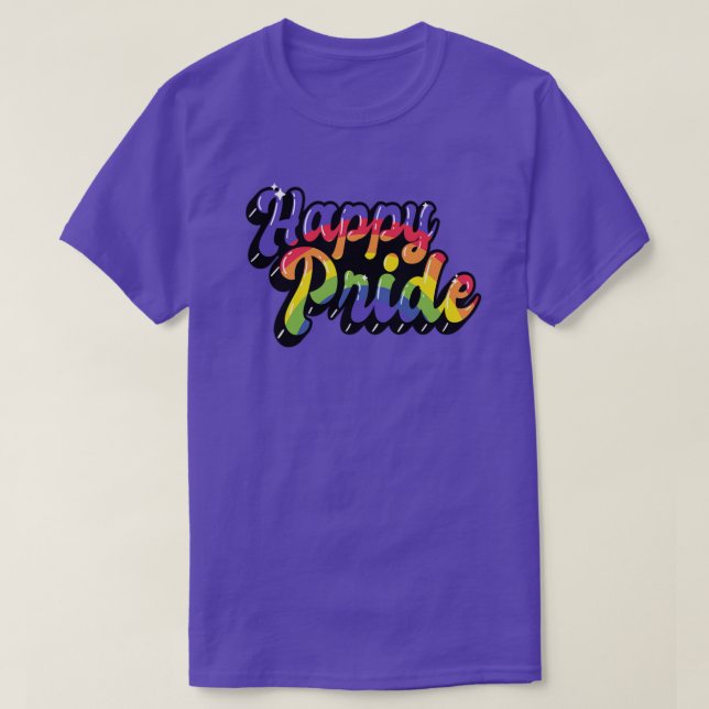 Rainbow LGBTQ Gay Pride Month TShirts (Design Front)