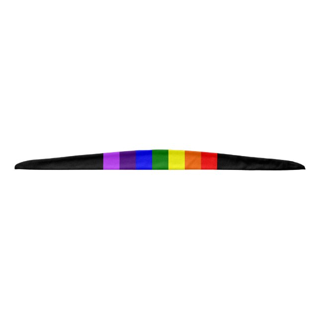 Rainbow LGBTQ+ head band (black) (Back)