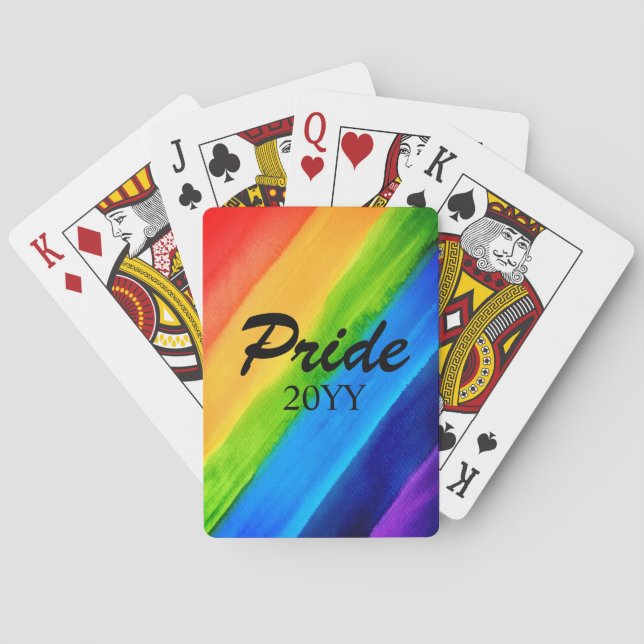 Rainbow LGBTQ Pride 20YY Poker Cards (Back)