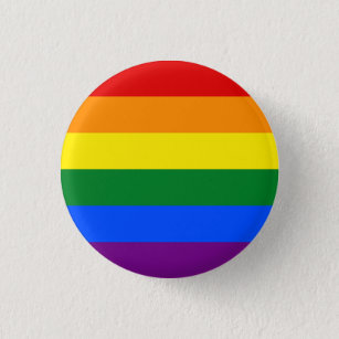 Rainbow LGBTQ+ Pride Button
