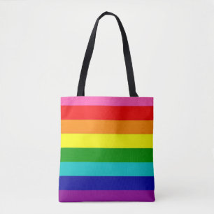 Rainbow LGBTQ Pride Colorful Gift Tote Bag