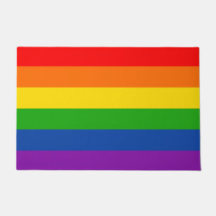 Rainbow LGBTQ+ Pride Flag, Gay Pride Colors Doormat