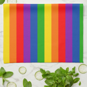 Rainbow LGBTQ+ Pride Flag, Gay Pride Colors Kitchen Towel