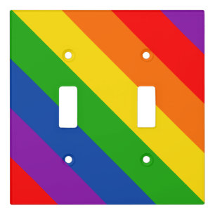 Rainbow LGBTQ+ Pride Flag, Gay Pride Colors Light Switch Cover