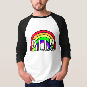 Rainbow LGBTQIA+ Ally Pride Flag T-Shirt