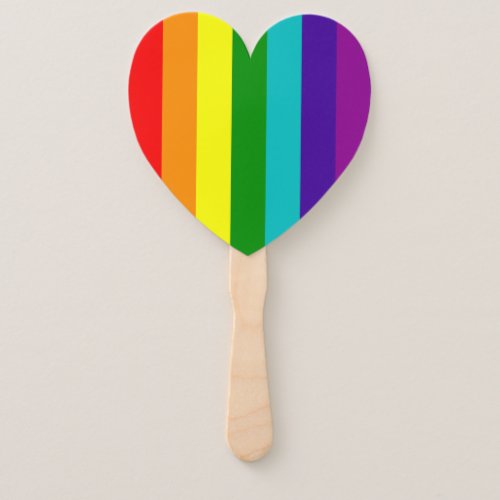 RAINBOW LGBTQIA HAND FAN