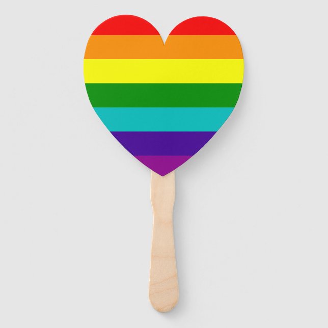 RAINBOW LGBTQIA+ HAND FAN (Back)
