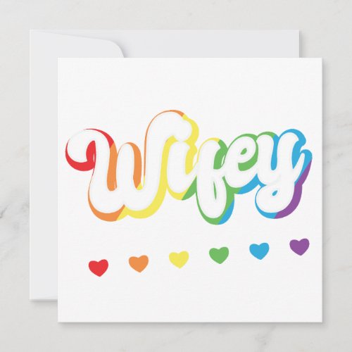 Rainbow LGBTQIA Lesbian Gay Support Invitation