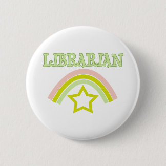Rainbow Librarian Pinback Button