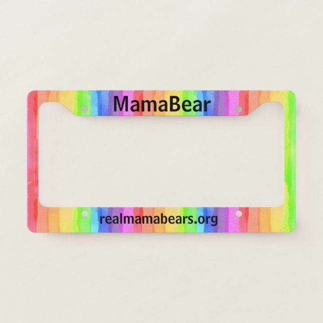 Rainbow License Plate Frame (Front)