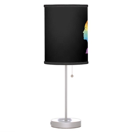 Rainbow Life, Woman, Freedom Table Lamp (Left)
