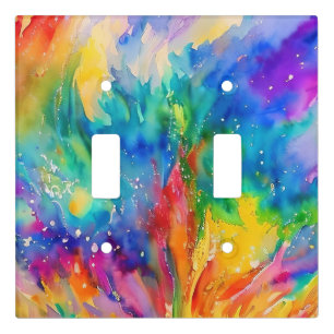 Rainbow light switch cover