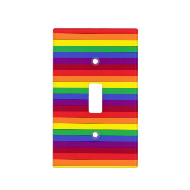 Rainbow Light Switch Plate Cover single toggle (Front)