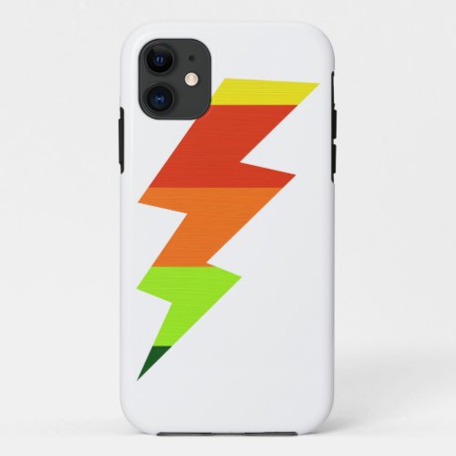 Rainbow Lightning Bolt iPhone 11 Case