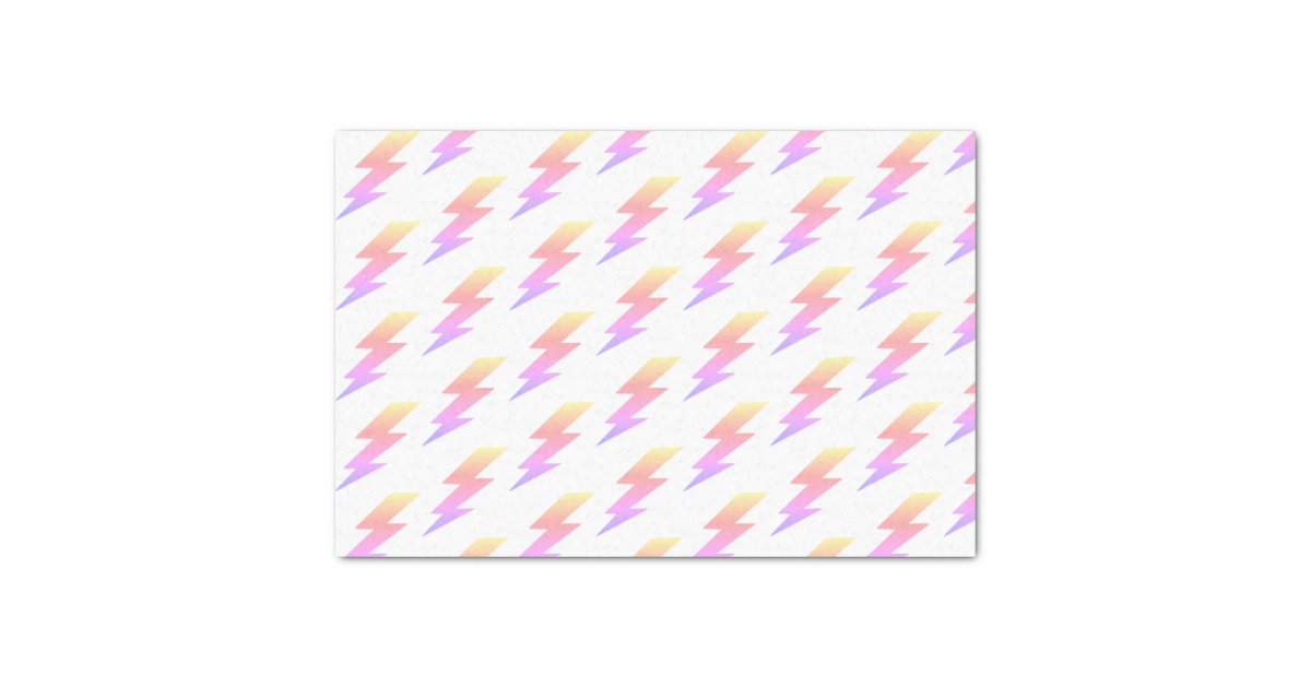 Rainbow Lightning Bolt Tissue Paper Zazzle