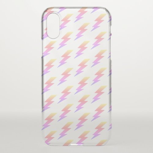 Rainbow Lightning Bolt iPhone X Case