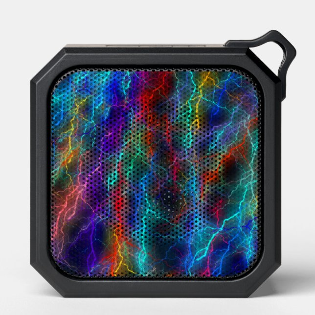 Rainbow Lightning Storm Bluetooth Speaker (Front)