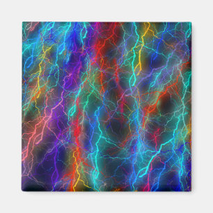Rainbow Lightning Storm Magnet