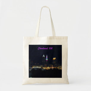 Rainbow Lights Cleveland OH Tote Bag