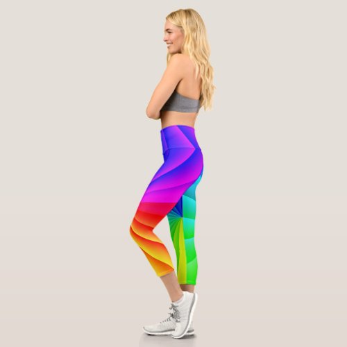 Rainbow Lights _ Fun Capris Leggings