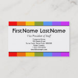 [ Thumbnail: Rainbow-Like Pattern Business Card ]