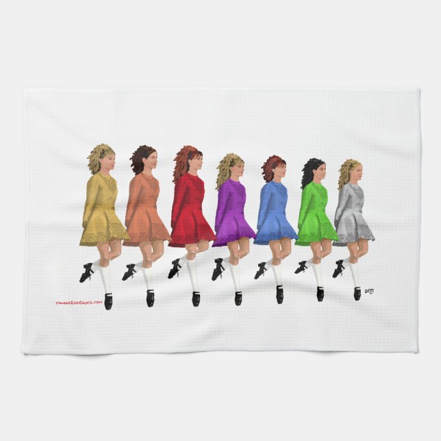 Rainbow Line Kitchen Towel (Horizontal)