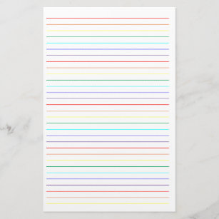 rainbow stationery paper zazzle