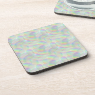 rainbow lines beverage coaster