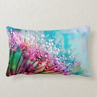 rainbow lion flower rectangular cushion