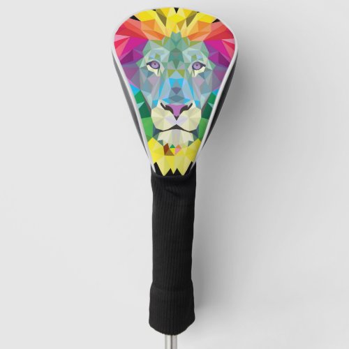 Rainbow Lion Head Golf Head Cover