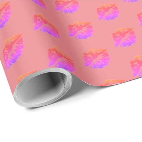 Rainbow lip Wrapping Paper
