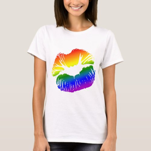 Rainbow Lips 1 T_Shirt