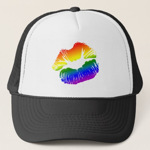 Rainbow Lips 1 Trucker Hat