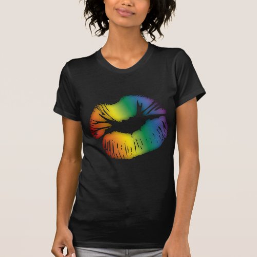 Rainbow Lips 3 T_Shirt