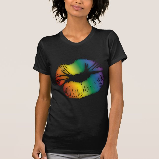 Rainbow Lips 3 T-Shirt (Front)